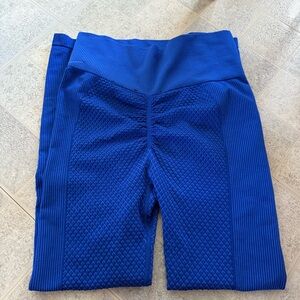 Bailey 44 Vibrant Blue Textured Butt Lifting Leggings